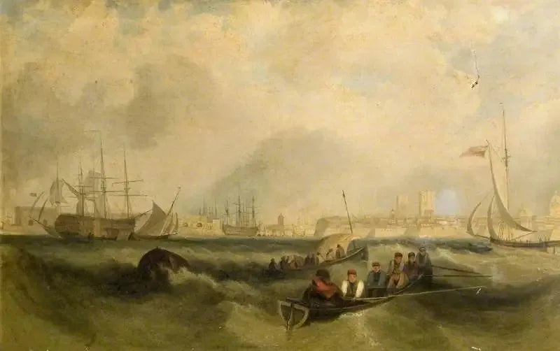 Portsmouth Harbour, Hampshire - J. M. W. Turner image 1 reproduction de peinture à l’huile