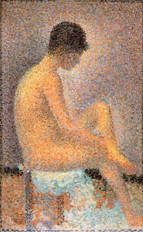 Poseuse assise, de profil - Georges Seurat