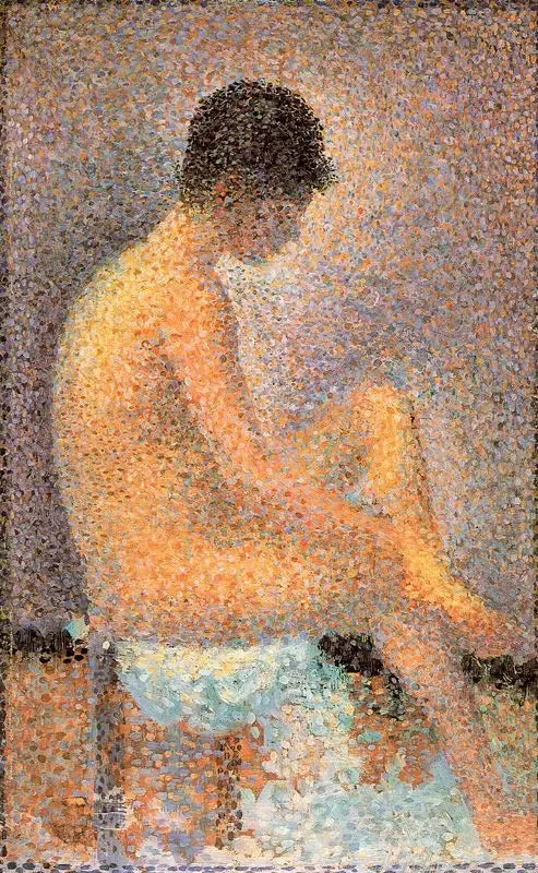 Poseuse assise, de profil - Georges Seurat