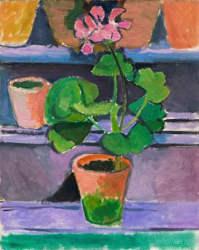 Pot de géraniums - Henri Matisse image 1 reproduction de peinture à l’huile