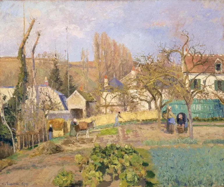 Potagers de L'Hermitage, Pontoise - Camille Pissarro