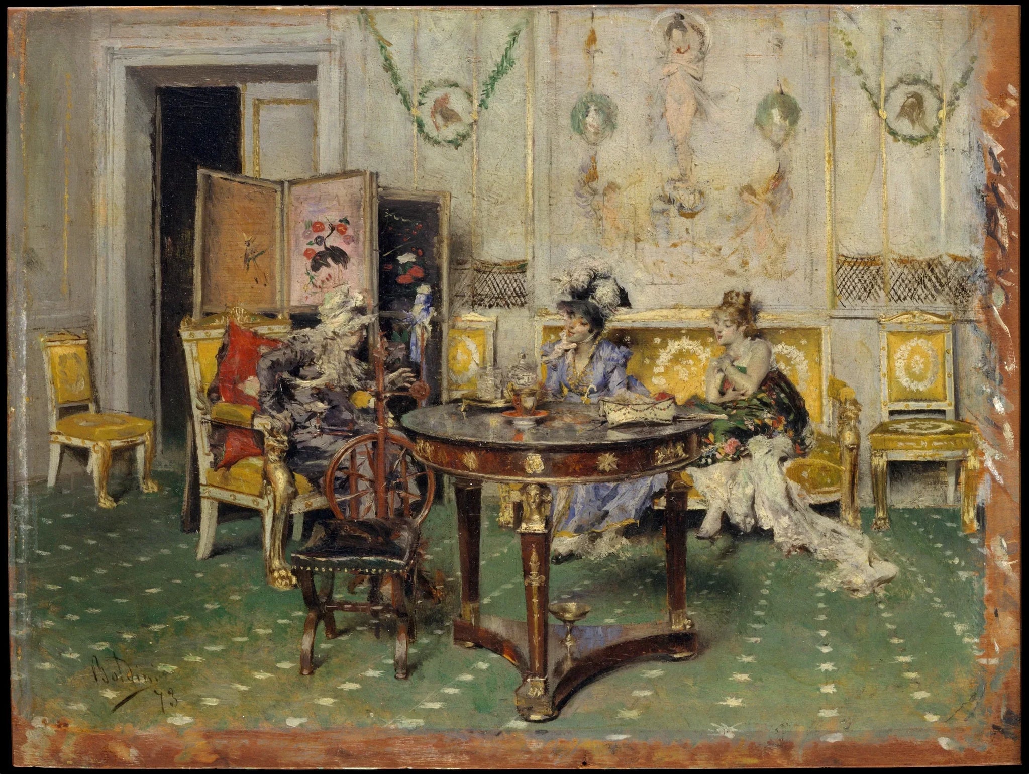 Potins - Giovanni Boldini image 1 reproduction réalisée par Alpha Reproduction