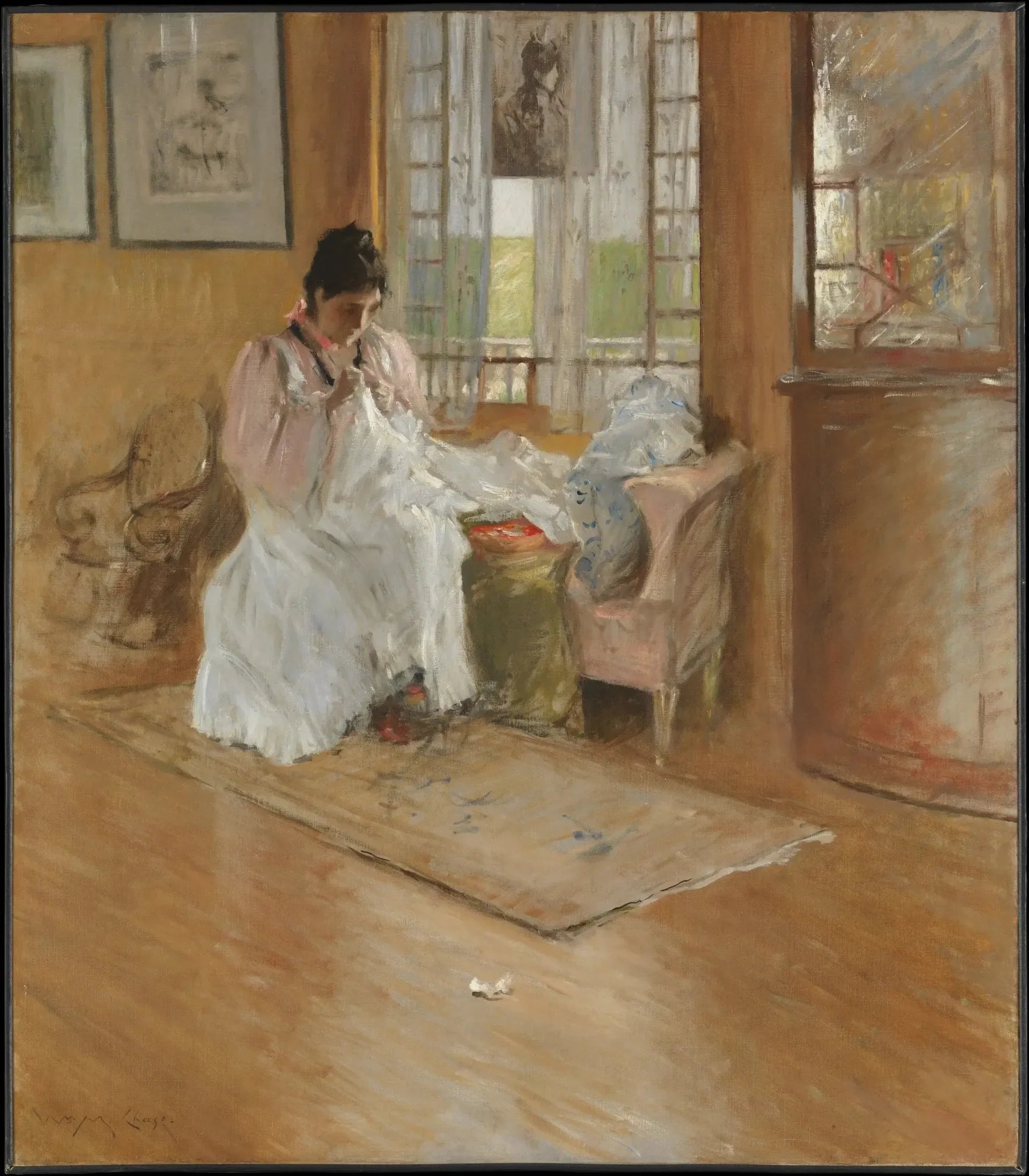 Pour le petit - William Merritt Chase image 1 tableau peint à l’huile sur toile