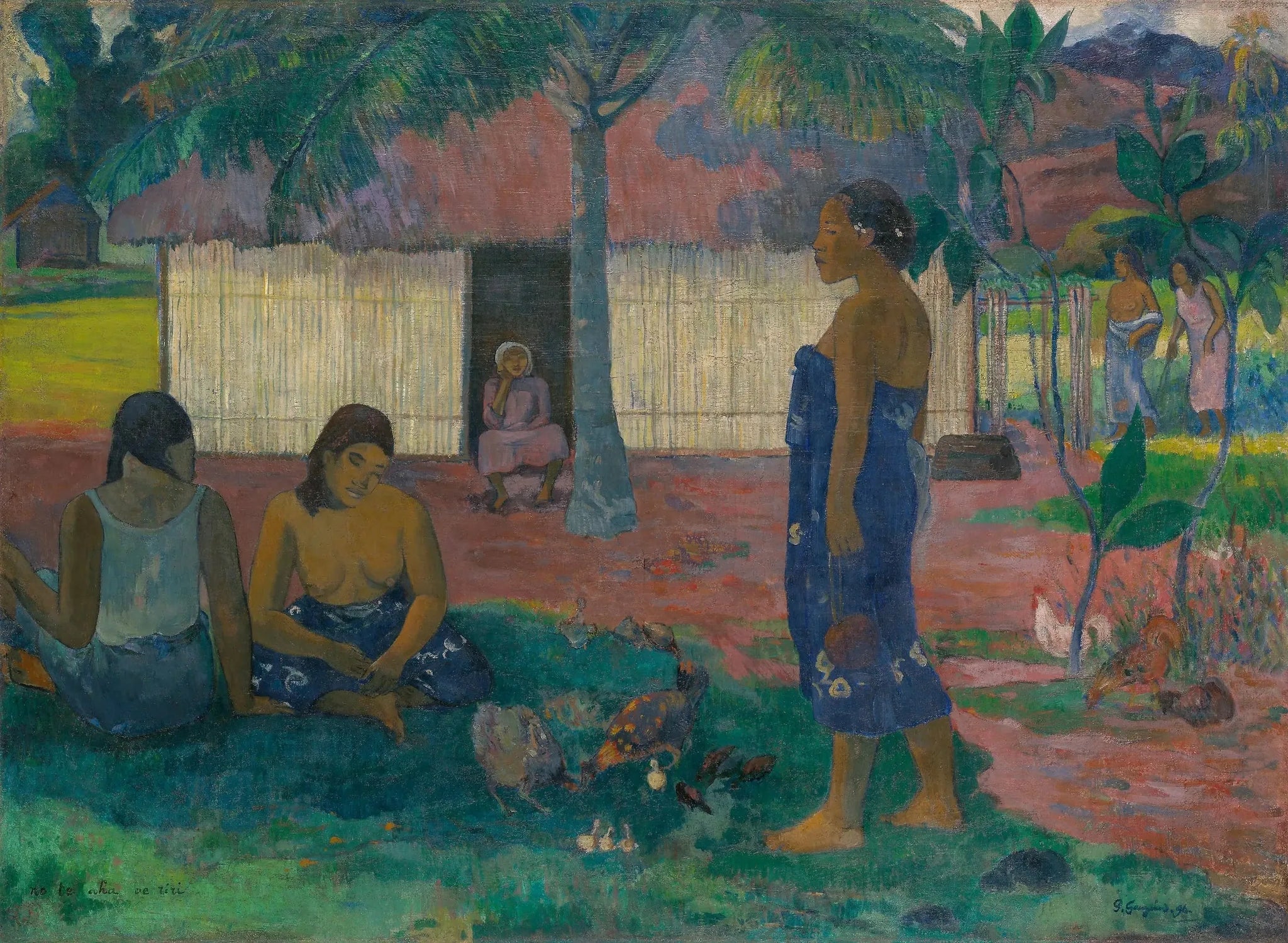 Pourquoi es-tu fâchée ? - Paul Gauguin image 1 reproduction réalisée par Alpha Reproduction