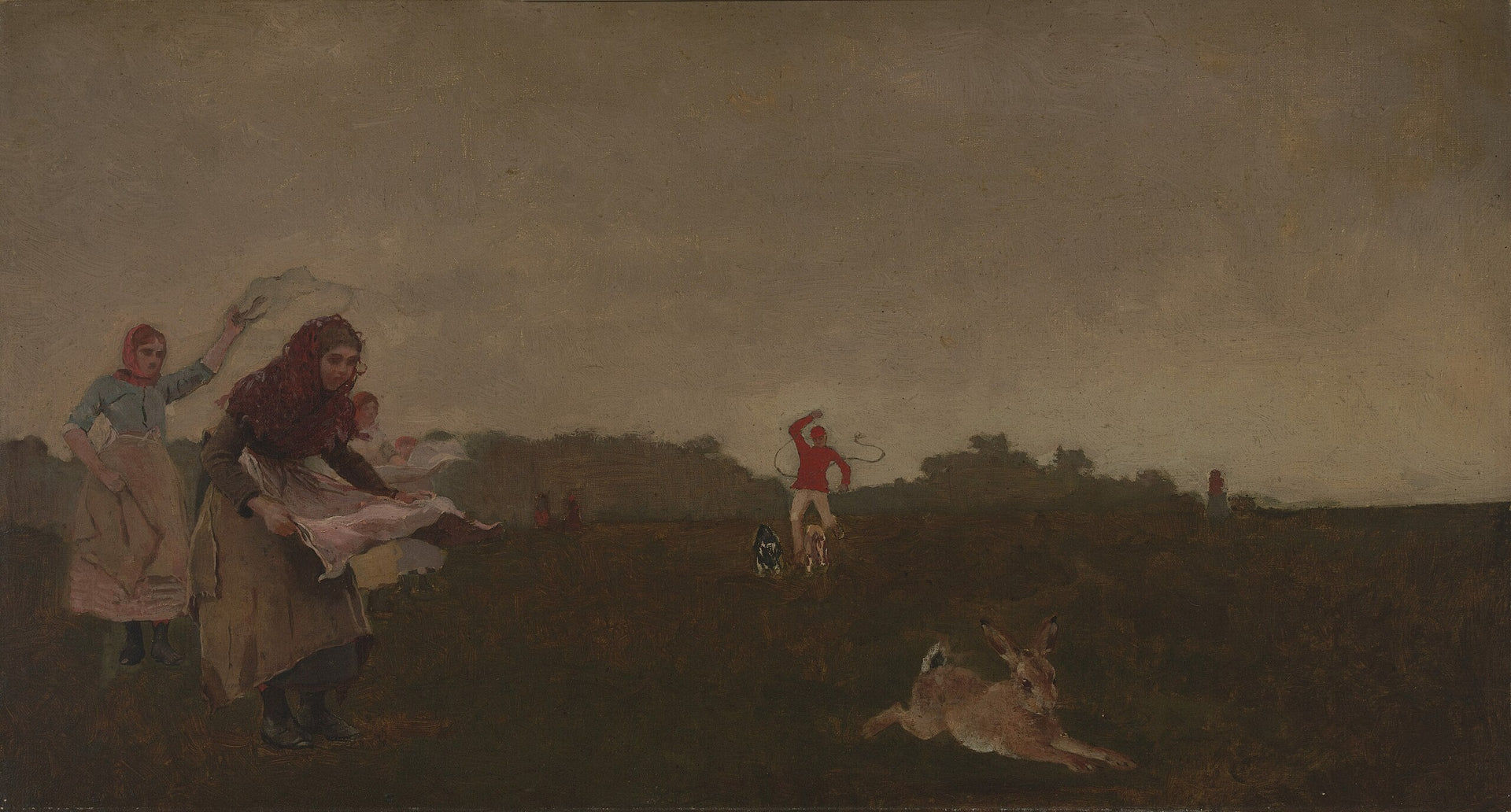 Poursuivre le lièvre - Winslow Homer image 1 tableau peint à l’huile sur toile