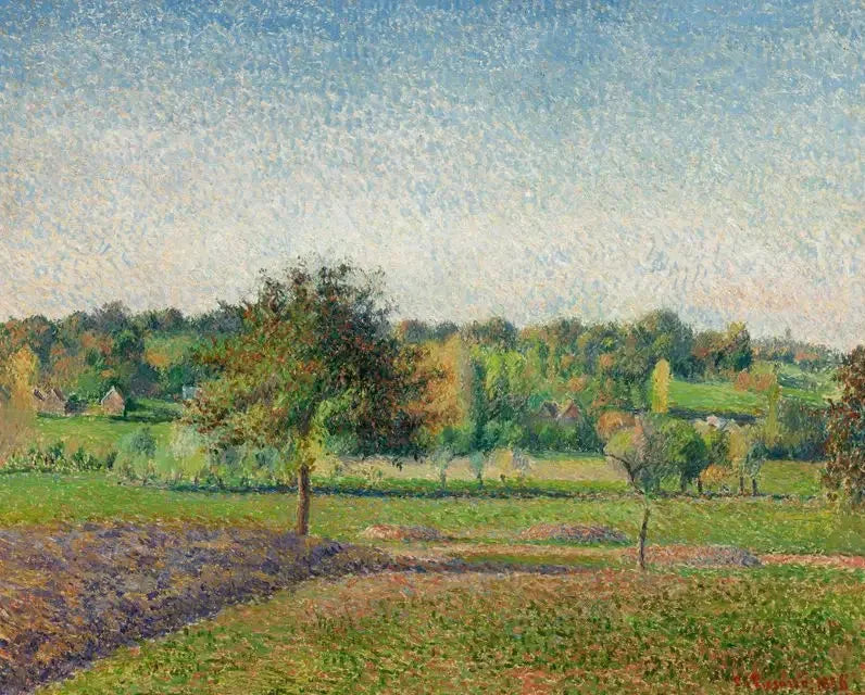 Prairie à Éragny - Camille Pissarro image 1 tableau peint à l’huile sur toile
