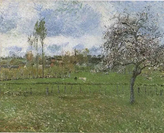 Prairie d'Eragny - Camille Pissarro image 1 copie de tableau peinte à la main