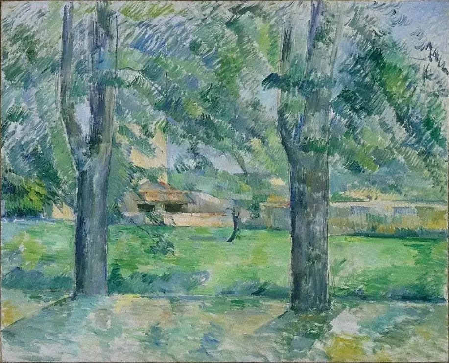 Prairie et ferme du Jas de Bouffan - Paul Cézanne image 1 copie de tableau peinte à la main