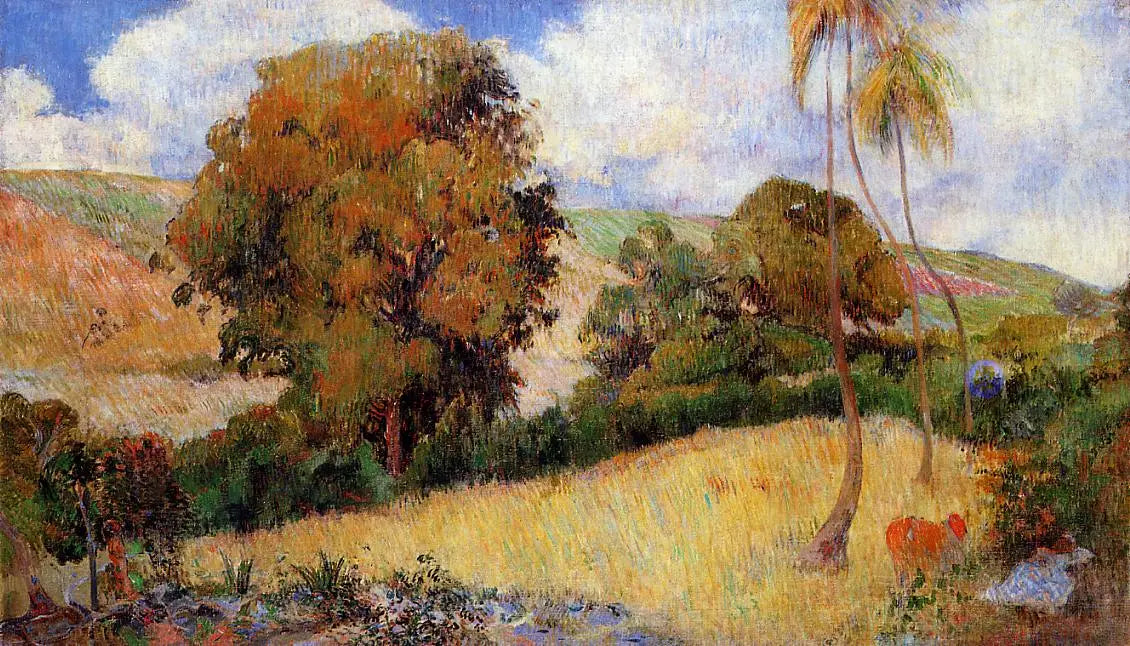 Prairie martiniquaise - Paul Gauguin image 1 copie de tableau peinte à la main