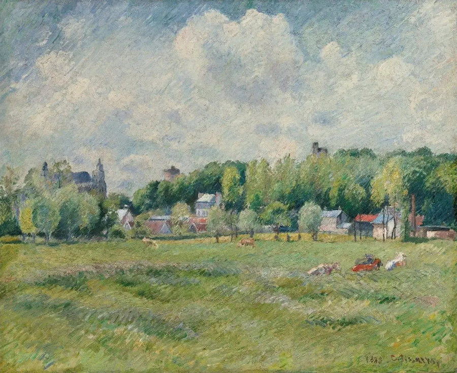 Prairies à Gisors - Camille Pissarro