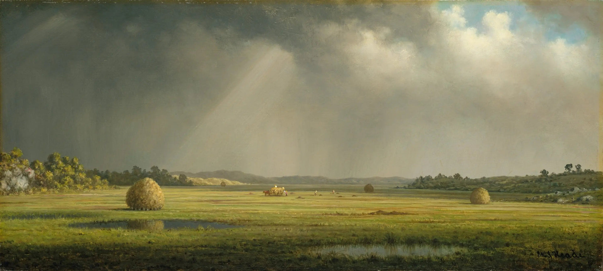 Prairies de Newburyport - Martin Johnson Heade image 1 reproduction réalisée par Alpha Reproduction