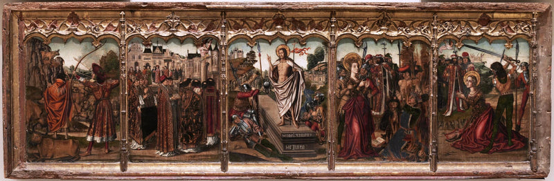 Prédelle avec la Résurrection du Christ - Miguel Ximénez