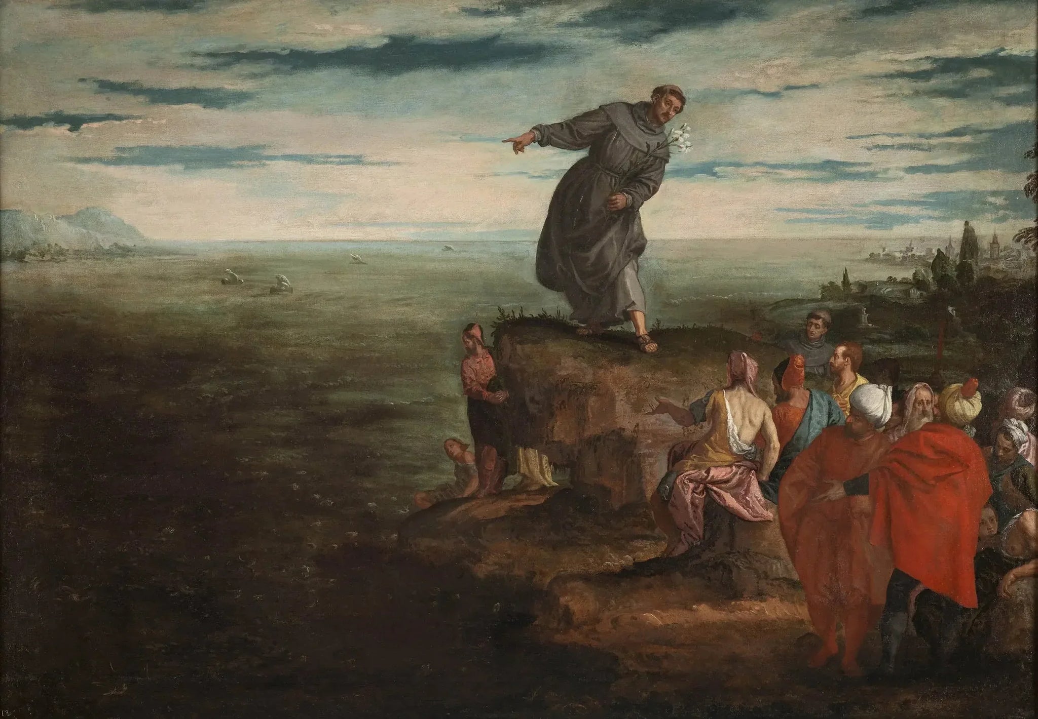 Prédication de saint Antoine - Paul Véronèse image 1 copie de tableau peinte à la main