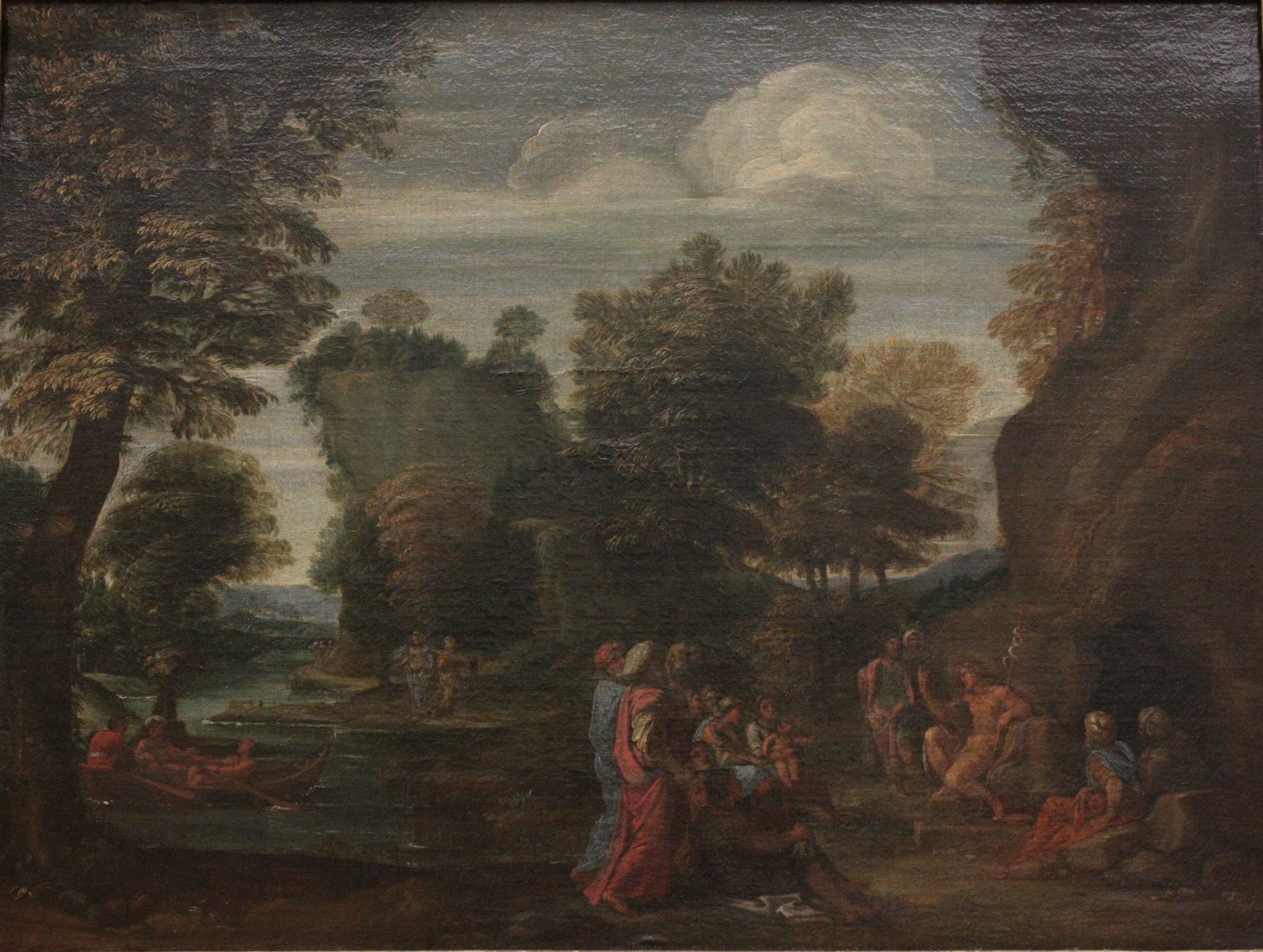 Prédication de Saint Jean-Baptiste - Annibale Carracci image 1 reproduction d’œuvre d’art à l’huile