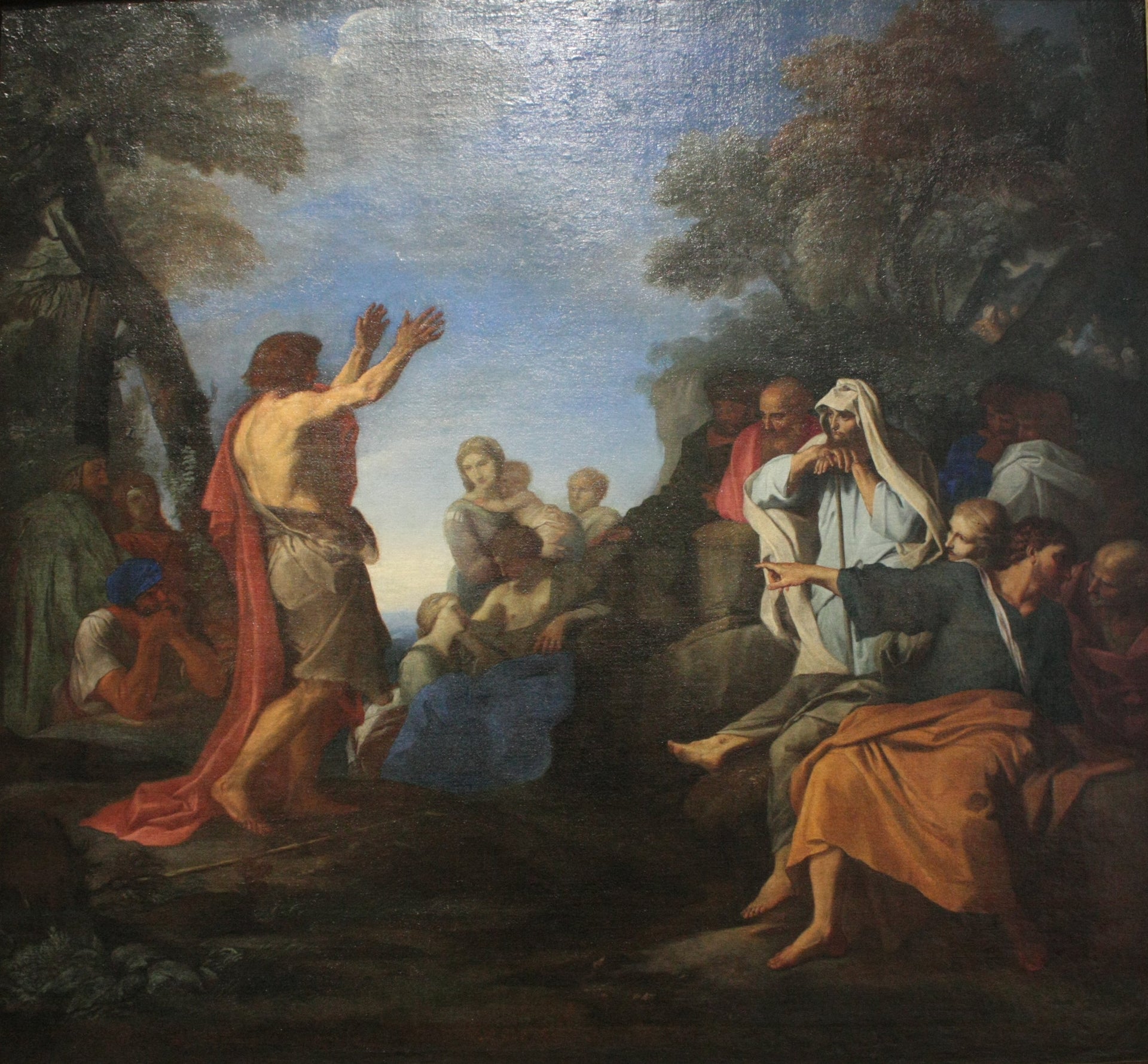 Prédication de Saint Jean Baptiste - Carlo Maratta image 1 reproduction artisanale de tableau