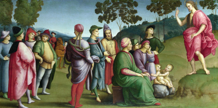 Святий Іоанн Хреститель проповідує, пределла вівтаря Ансідеї, 1505 - Raphaël
