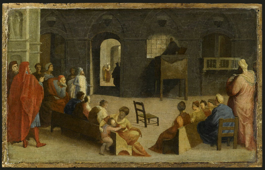 La Prédication de saint Bernardin de Sienne - Domenico Beccafumi