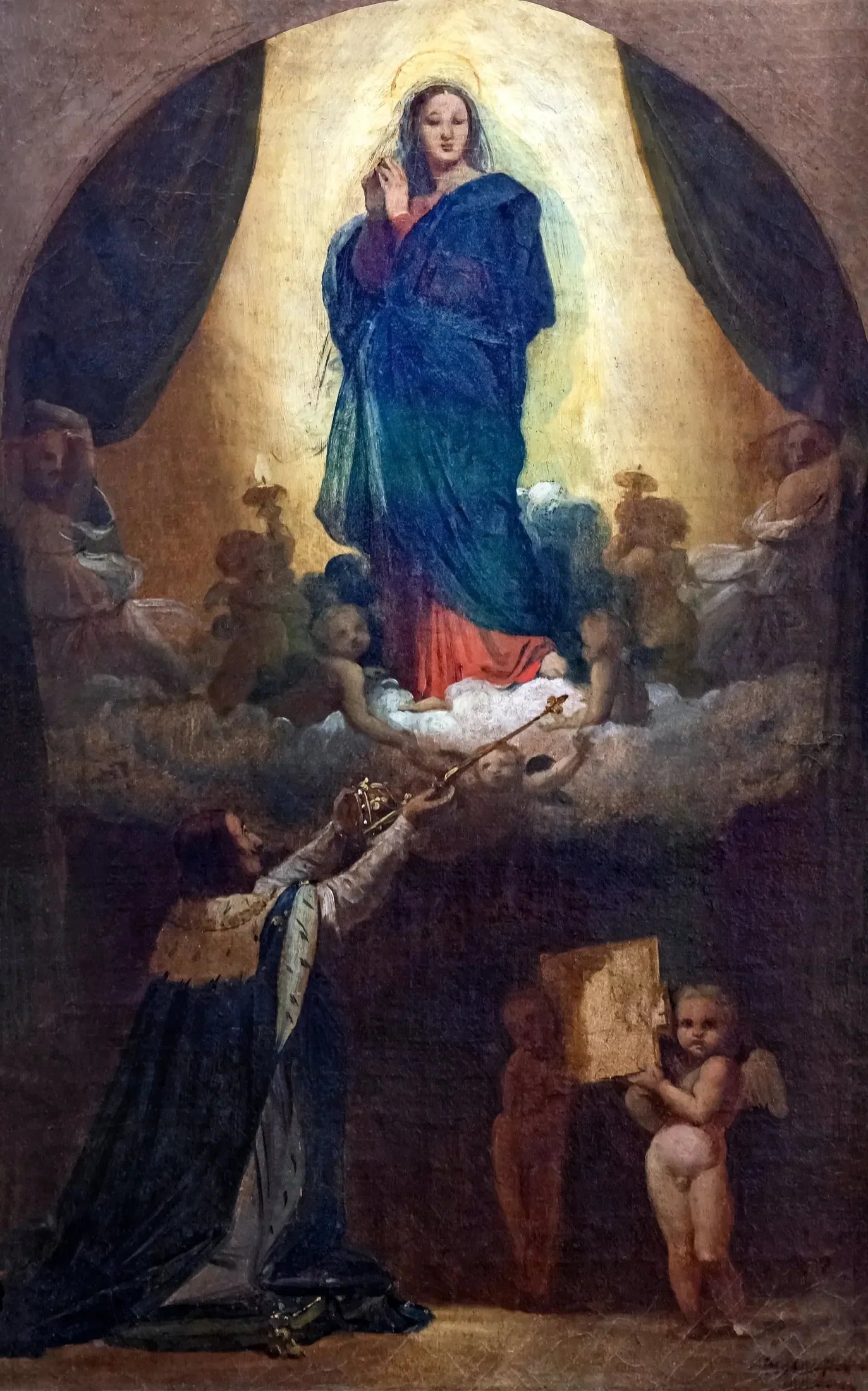 Première pensée du Vœu de Louis XIII - Jean-Auguste-Dominique Ingres image 1 tableau peint à l’huile sur toile