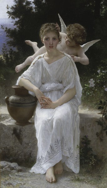 Première rêverie, réduction (1889) - Bouguereau