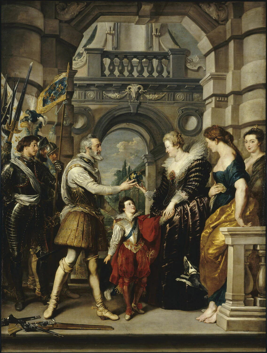 Préparatifs du roi pour la guerre d'Allemagne ou La Remise de la régence à la reine, le 20 mars 1610 - Peter Paul Rubens