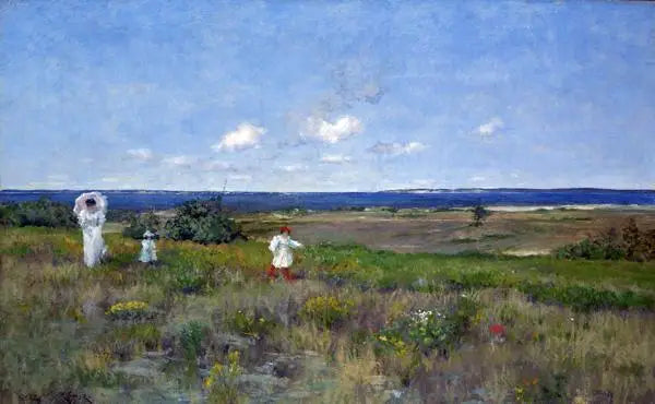 Près de la plage, Shinnecock - William Merritt Chase image 1 reproduction réalisée par Alpha Reproduction