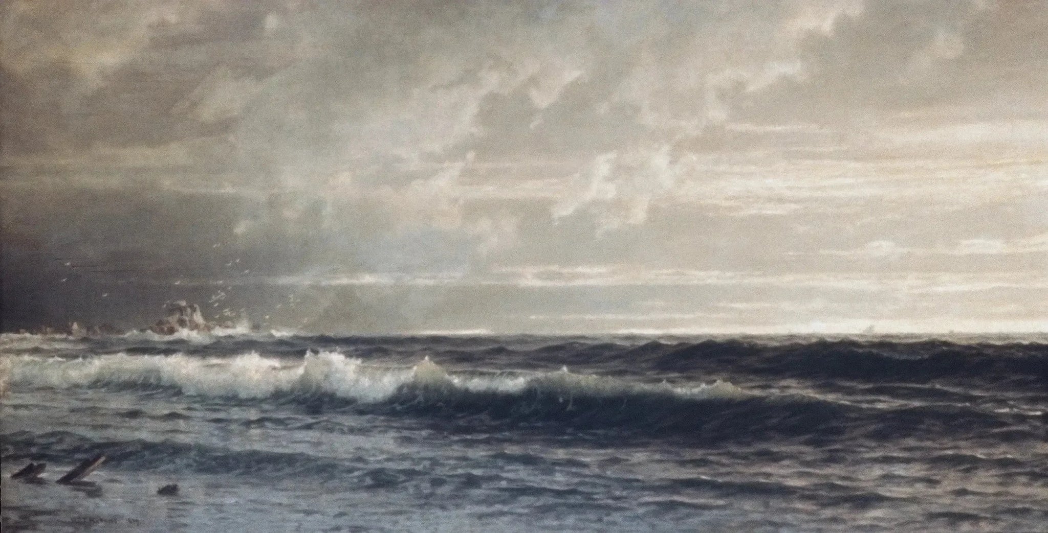 Près de Land's End, Cornouailles - William Trost Richards image 1 copie peinte à la main à l’huile