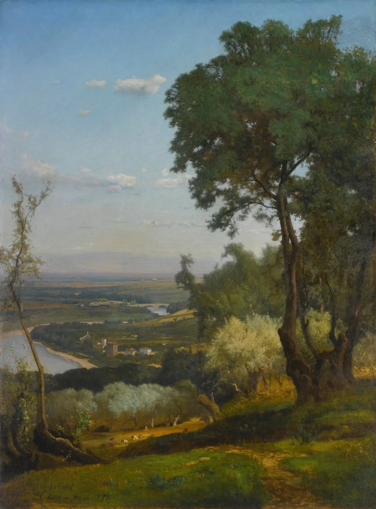 Près de Pérouse - George Inness image 1 tableau peint à l’huile sur toile