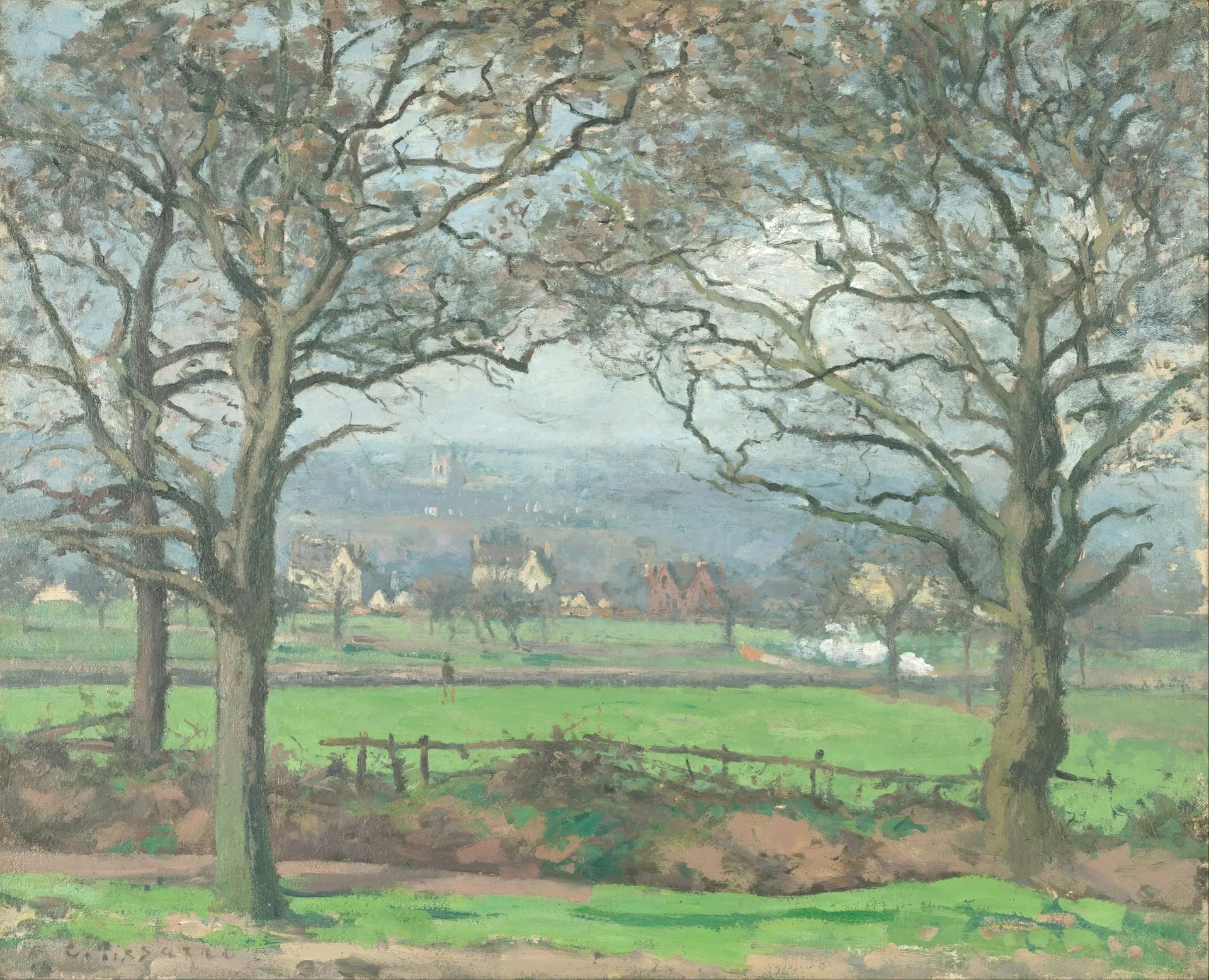 Près de Sydenham Hill - Camille Pissarro image 1 reproduction artisanale de tableau