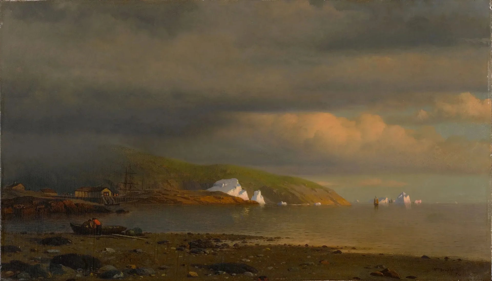 Près du cap St. Johns, côte du Labrador - William Bradford image 1 tableau peint à l’huile sur toile