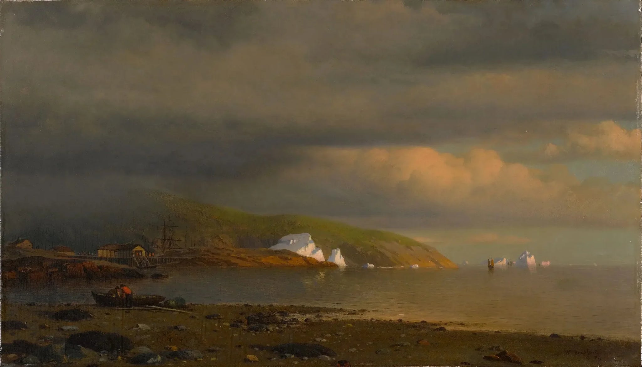 Près du cap St. Johns, côte du Labrador - William Bradford image 1 tableau peint à l’huile sur toile