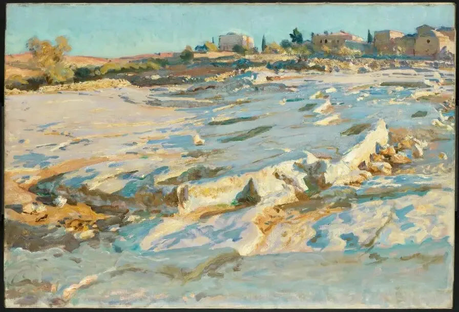 Près du mont des Oliviers, Jérusalem - John Singer Sargent image 1 reproduction artisanale de tableau