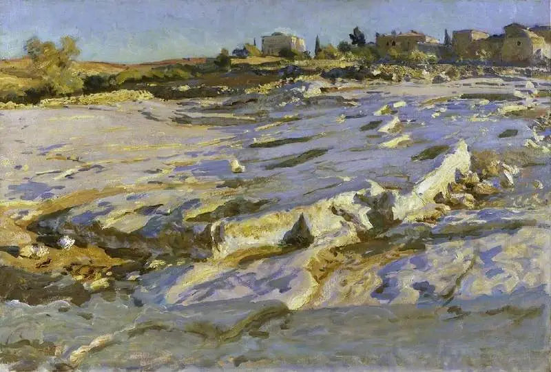 Près du mont des Oliviers, Jérusalem - John Singer Sargent image 1 copie peinte à la main à l’huile