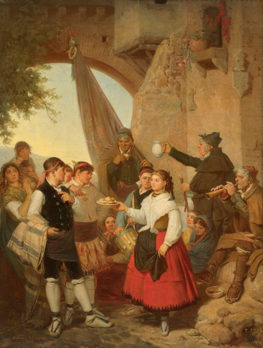 Le présent. Grande fête à Moncayo (Aragon) à la veille de la patronne - Valeriano Domínguez Bécquer