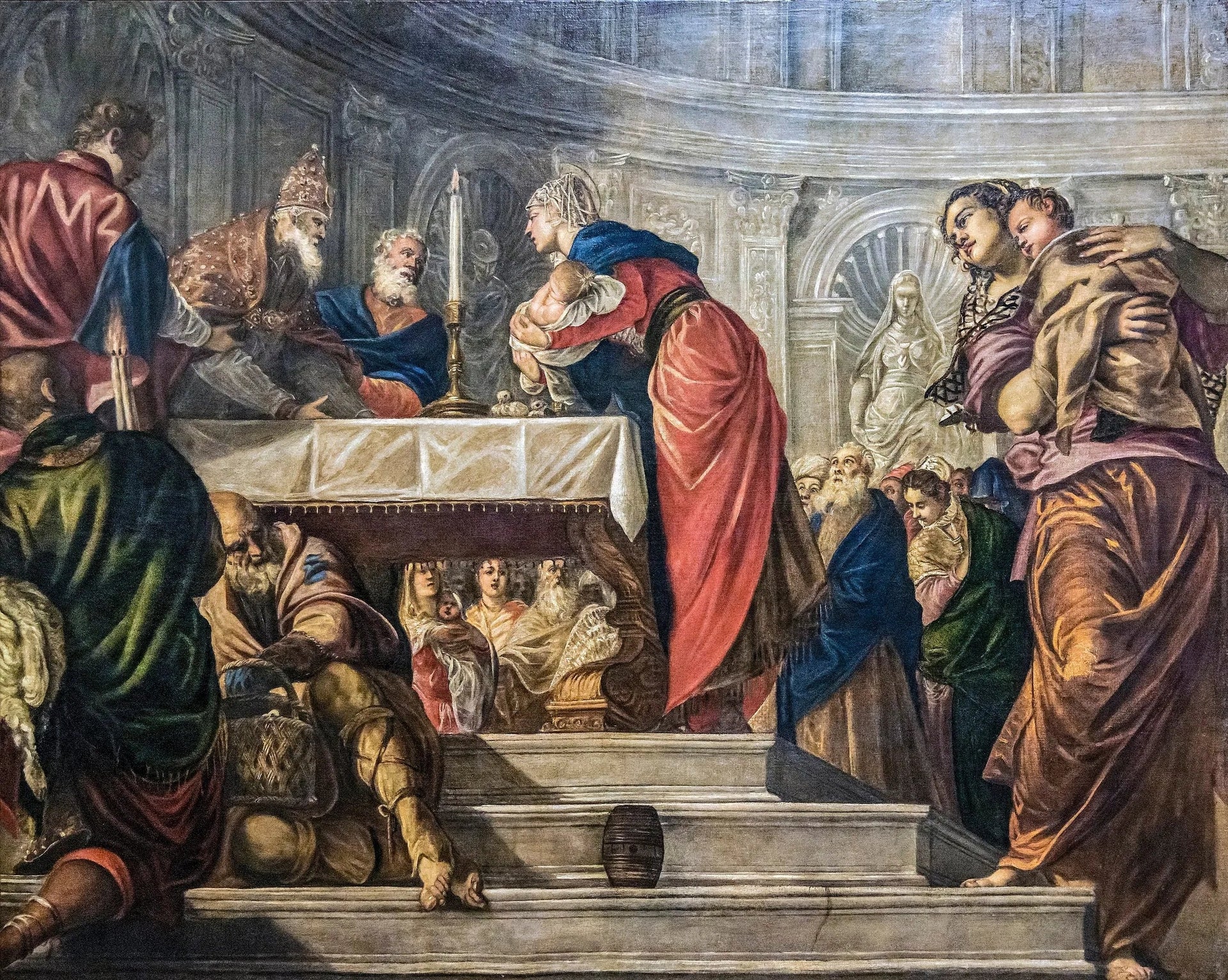 Présentation de Jésus au temple - Jacopo Tintoretto image 1 reproduction artisanale de tableau