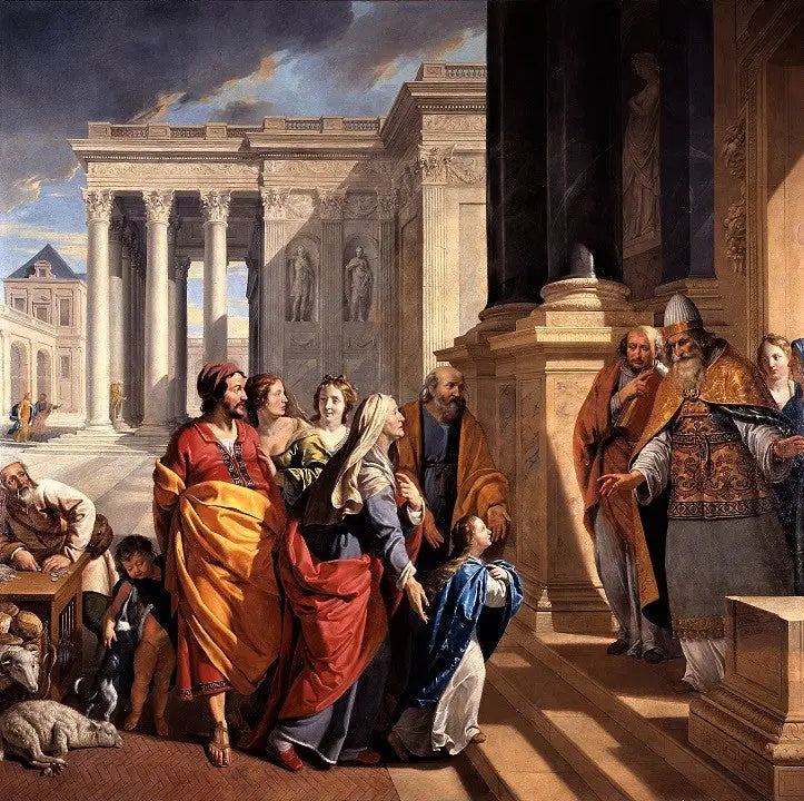 Présentation de la Vierge au Temple - Philippe de Champaigne image 1 reproduction artisanale de tableau