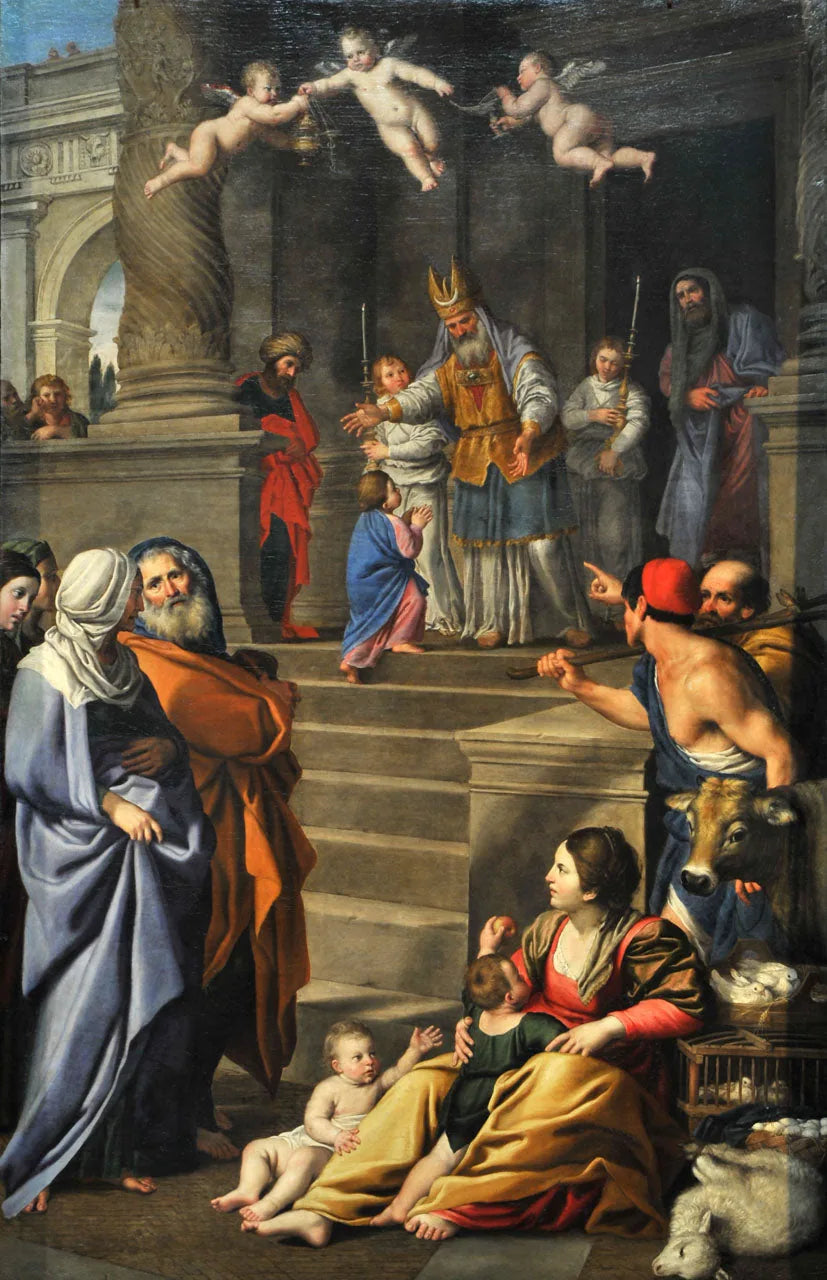 Présentation de la Vierge Marie - Domenichino image 1 tableau peint à l’huile sur toile