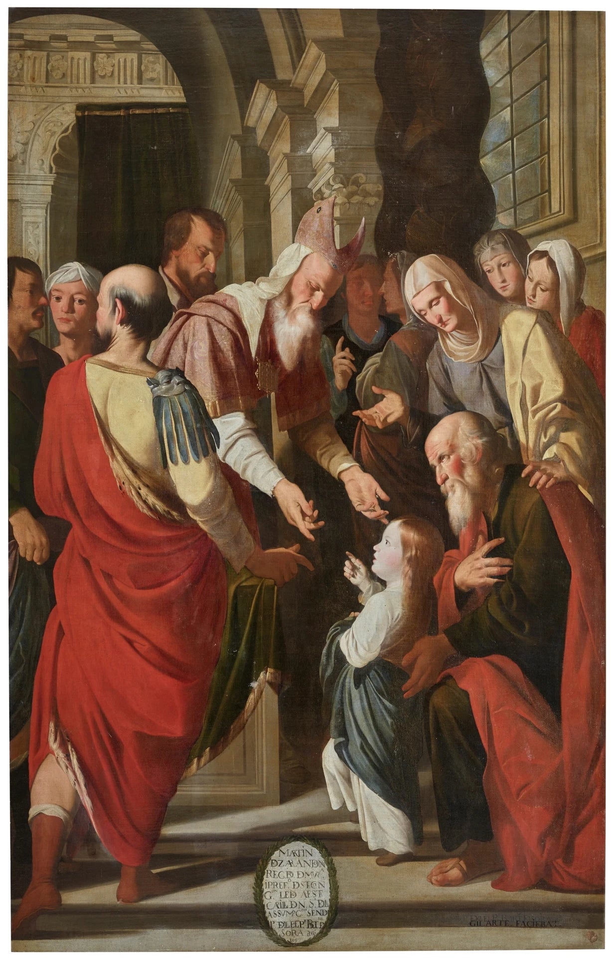 La Présentation de la Vierge au Temple - Mateo Gilarte