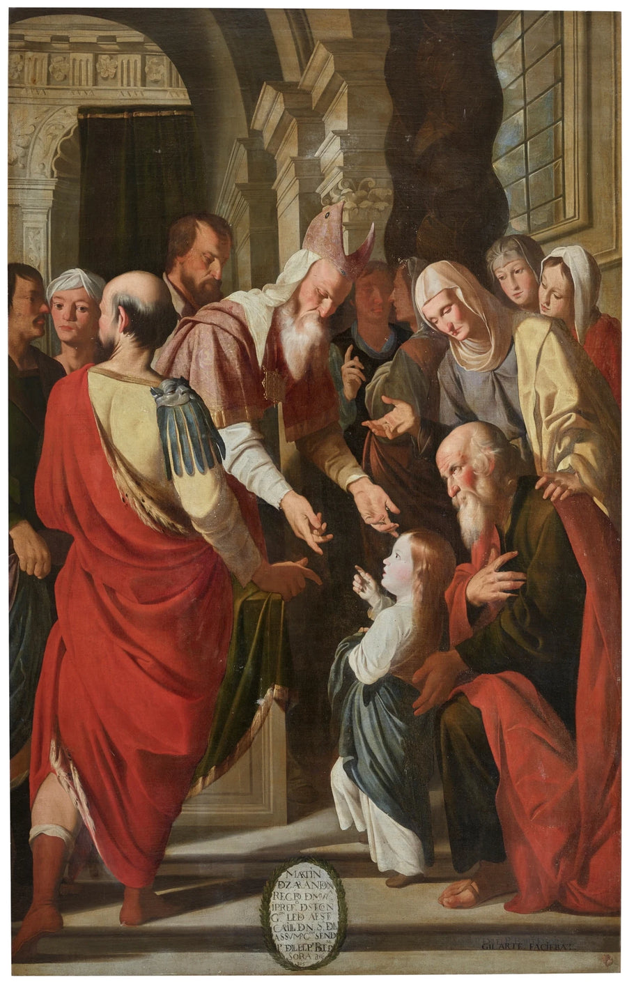 La Présentation de la Vierge au Temple - Mateo Gilarte