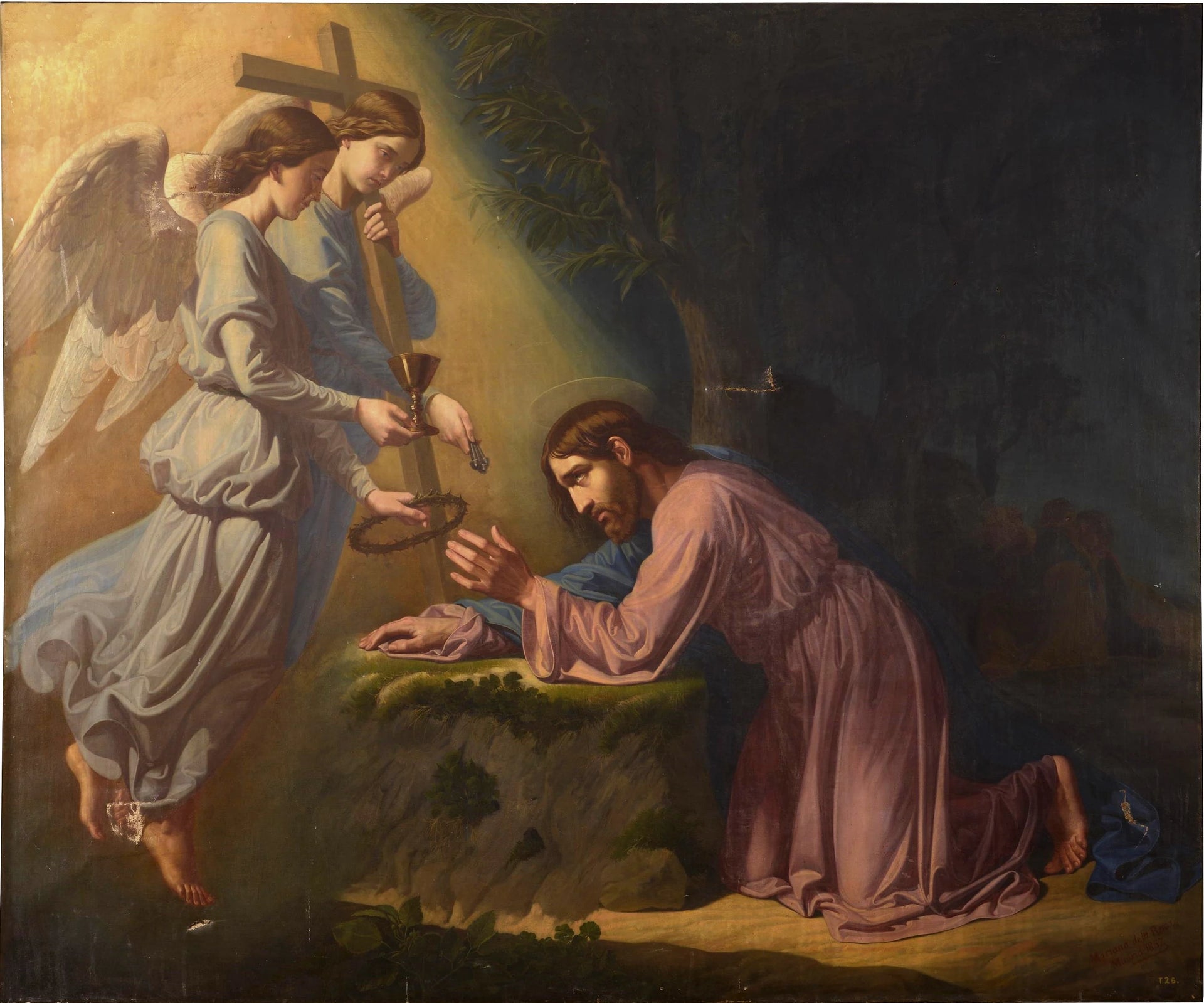 Prière dans le jardin - Mariano de la Roca y Delgado