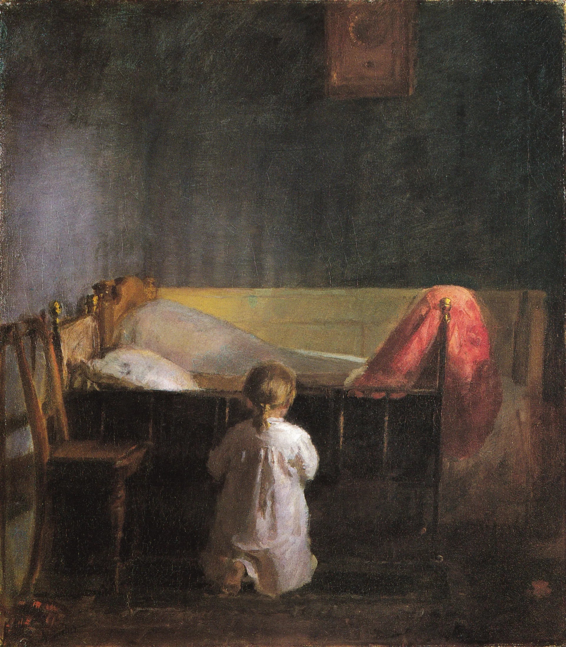 Prière du soir - Anna Ancher image 1 reproduction d’œuvre d’art à l’huile
