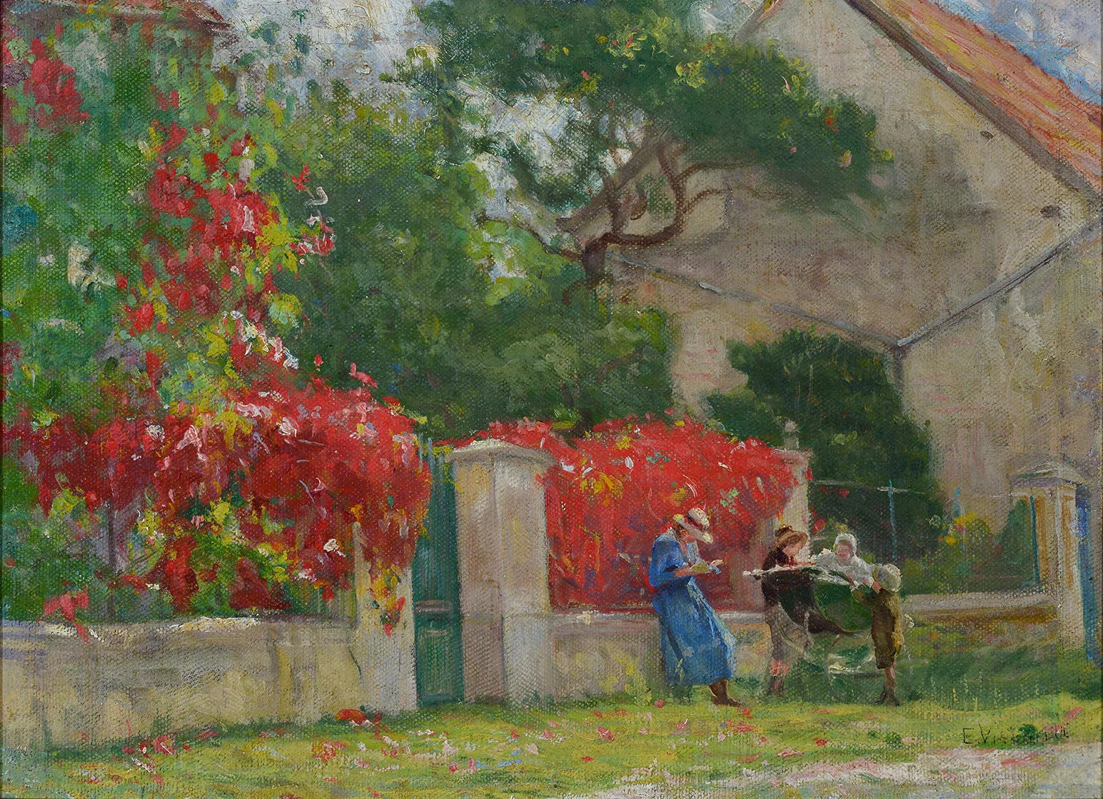 Primavera em Saint Hubert - Eliseu Visconti image 1 tableau peint à l’huile sur toile