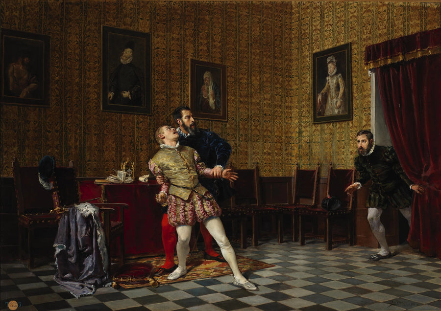 Le prince Don Carlos et le duc d'Alba - José María Uria Uria