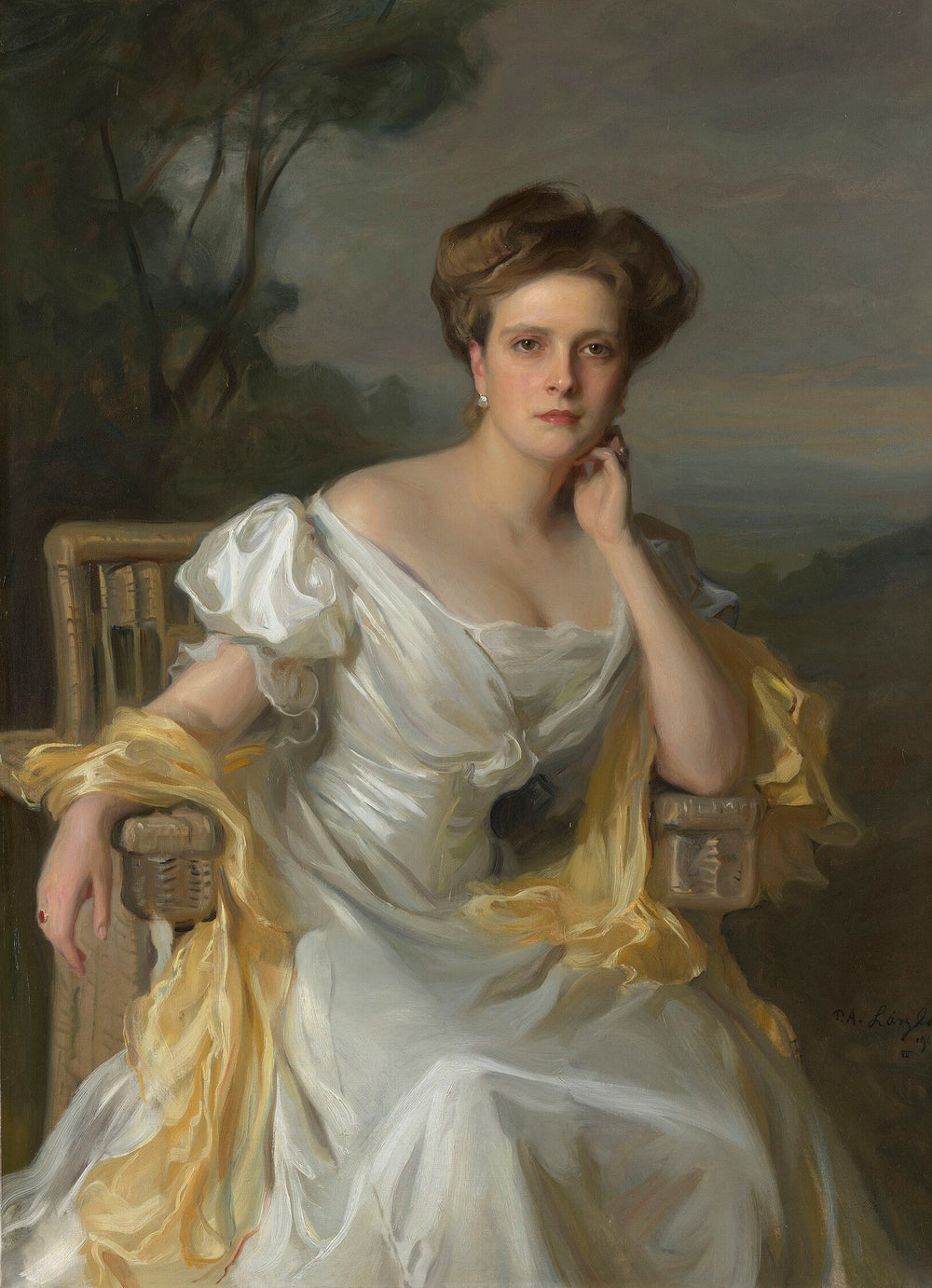 Princesse André de Grèce (1885-1969) - Philip de László image 1 copie peinte à la main à l’huile