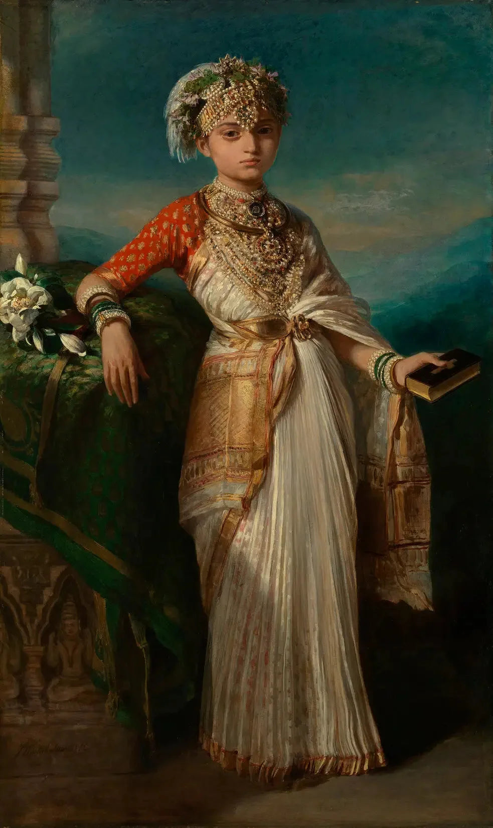 Princesse Gouramma (1841-1864) - Franz Xaver Winterhalter image 1 copie de tableau peinte à la main