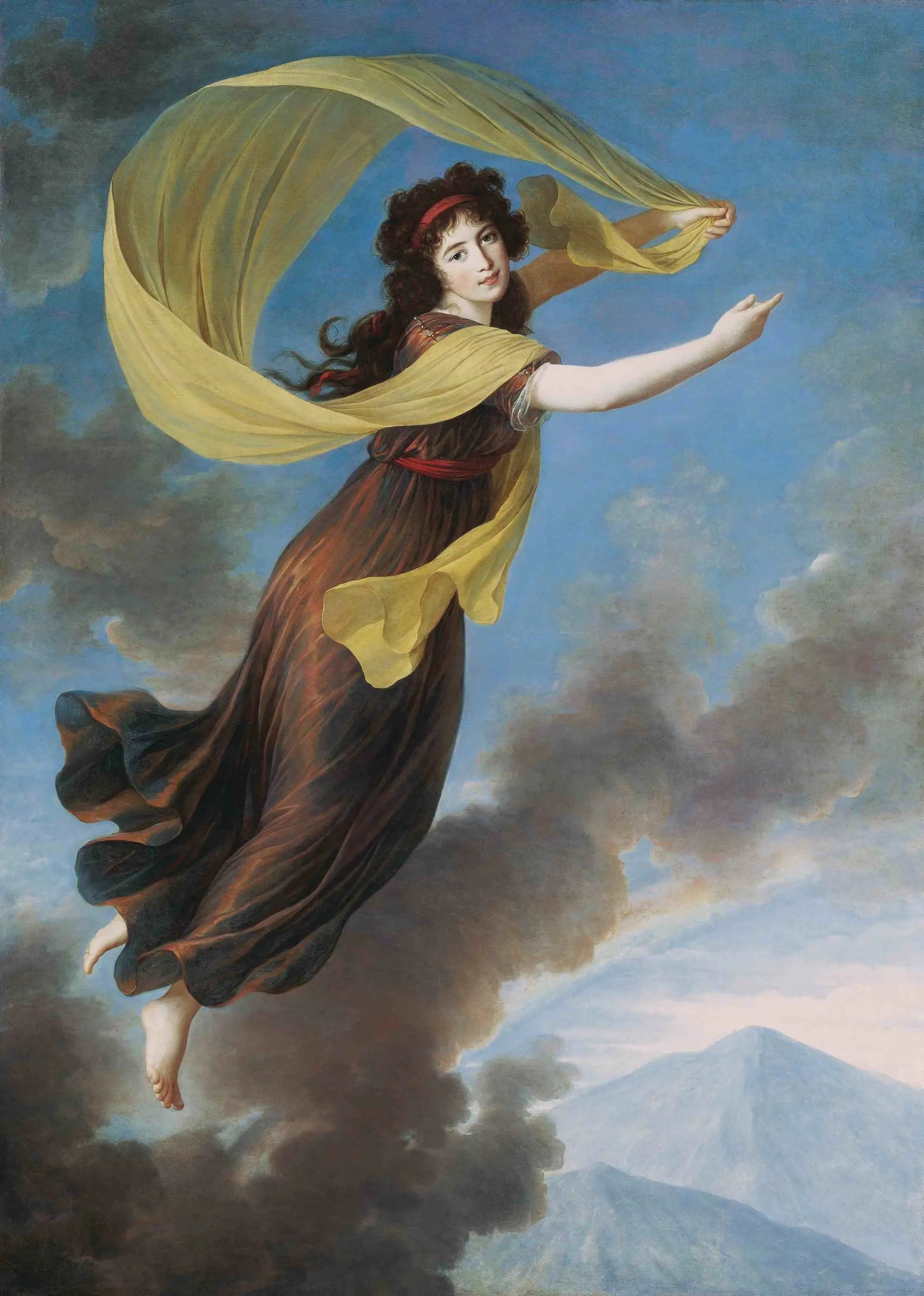 Princesse Karoline von Liechtenstein (1768-1831), née comtesse von Manderscheidt-Blankenheim dans le rôle d'Iris - Élisabeth Vigée Le Brun image 1 tableau peint à l’huile sur toile