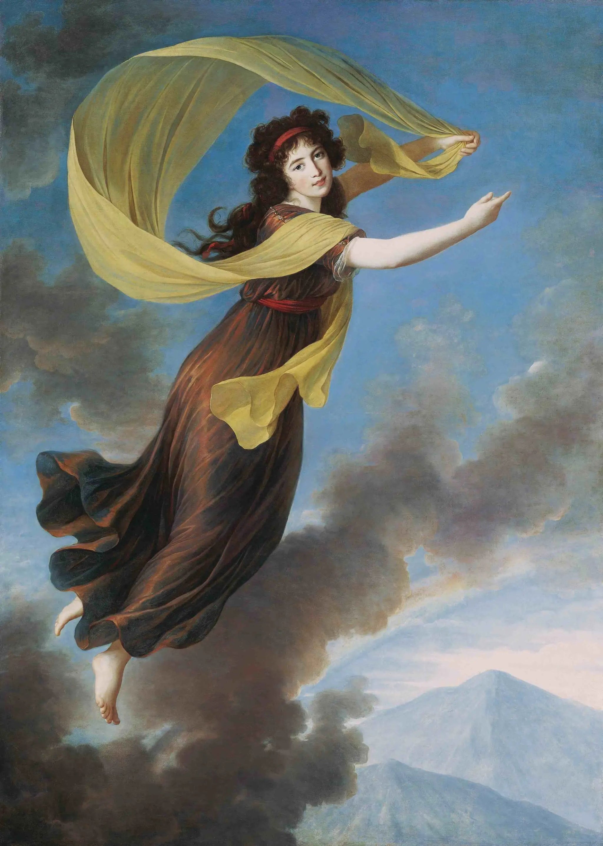 Princesse Karoline von Liechtenstein (1768-1831), née comtesse von Manderscheidt-Blankenheim dans le rôle d'Iris - Élisabeth Vigée Le Brun image 1 tableau peint à l’huile sur toile