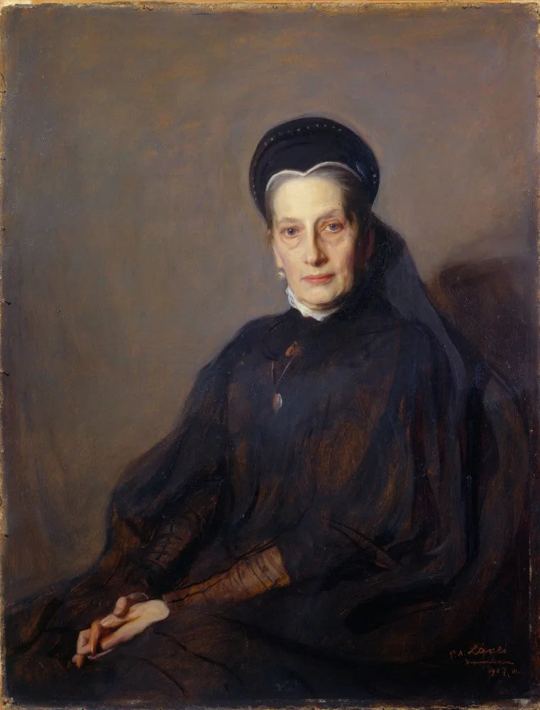 Princesse Léopold de Hohenzollern, née Princesse Antónia de Braganza - Philip de László image 1 reproduction artisanale de tableau
