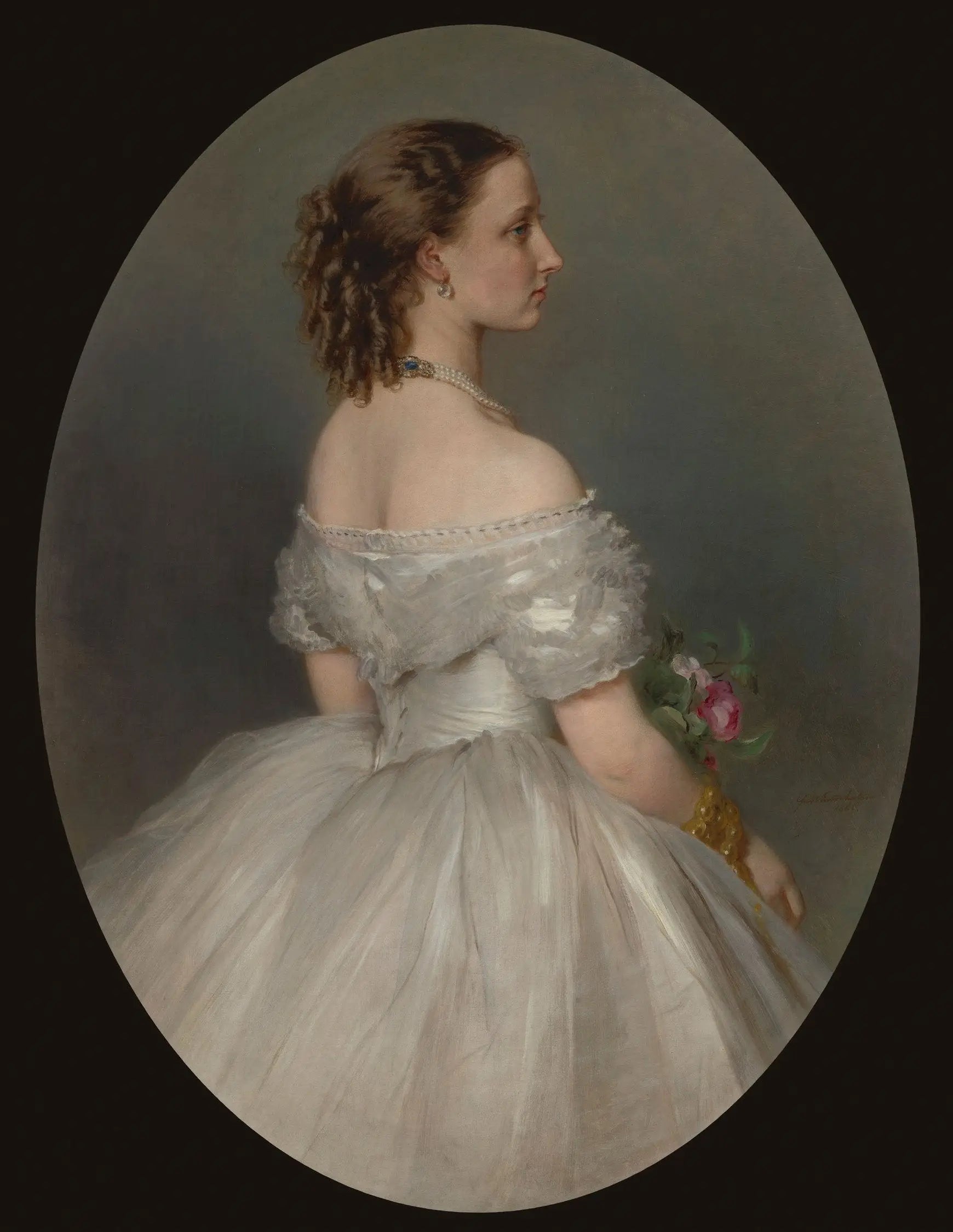Princesse Louise (1848-1939), plus tard duchesse d'Argyll - Franz Xaver Winterhalter image 1 reproduction artisanale de tableau