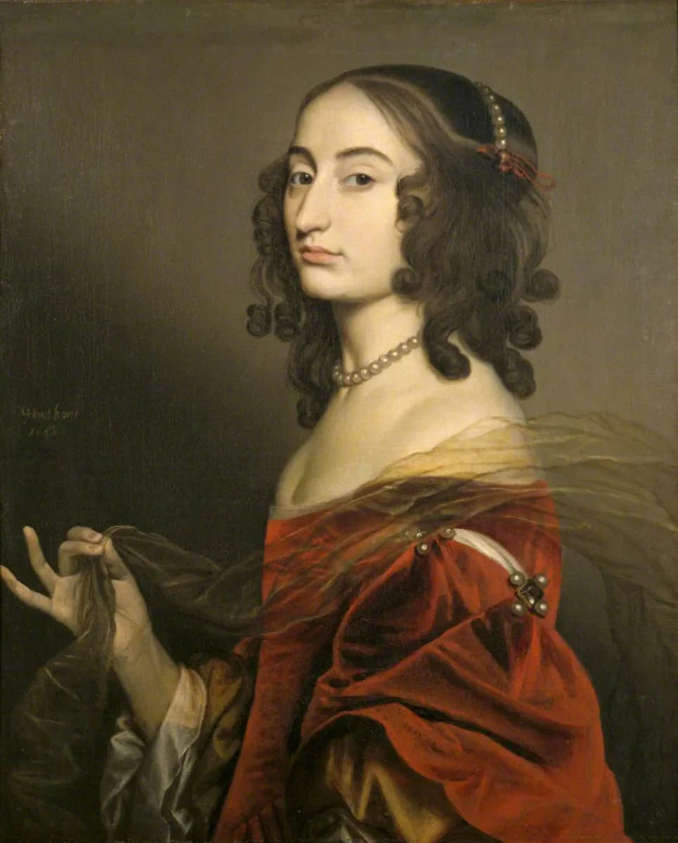 Princesse Louise Hollandine, princesse palatine, abbesse de Maubuisson, Pontoise (1622–1709) - Gerrit van Honthorst image 1 reproduction artisanale de tableau
