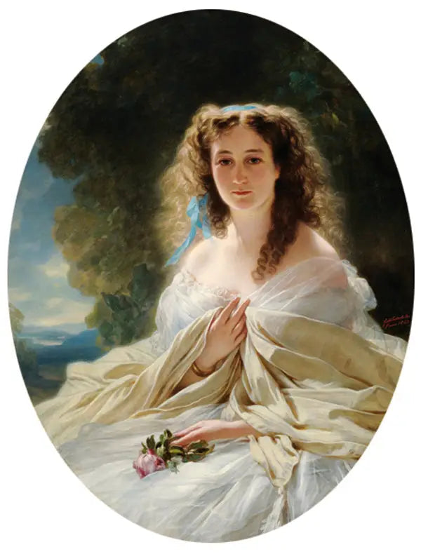 Princesse Olympiada Vladimirovna Bariatinskaia (1822-1904, née Sablukova) - Franz Xaver Winterhalter image 1 reproduction réalisée par Alpha Reproduction